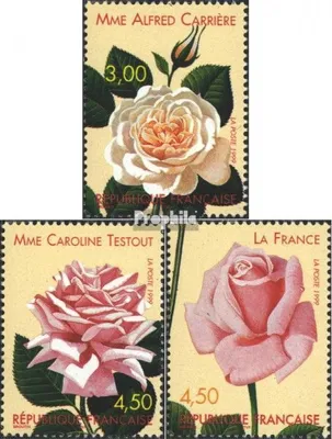Produktbild von Briefmarken Frankreich 1999 Mi 3389-3391 (kompl.Ausg.) postfrisch Rosezüchtungen