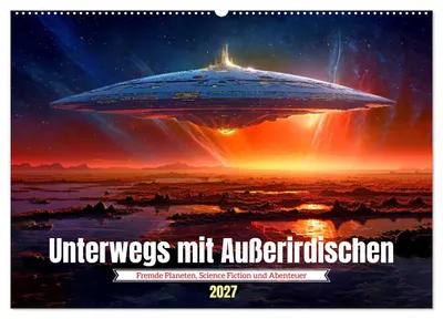 Produktbild von Unterwegs mit Außerirdischen (Wandkalender 2027 DIN A2 quer), CALVENDO Monatskalender