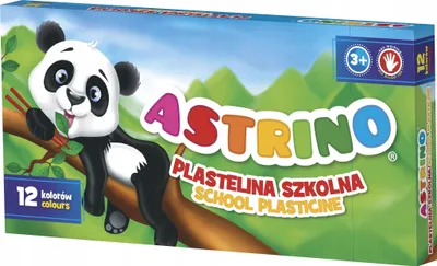 Produktbild von Astra Astrino Knete 12 Farben für Schule Kindergarten