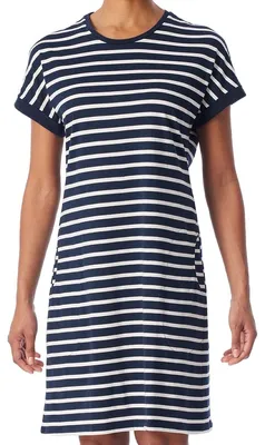 Produktbild von Schiesser Casual Essentials Nachthemd Komfortables Nachthemd aus 100% Baumwolle, Mit praktischen Seitentaschen, 95 cm lang