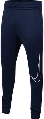 Produktbild von Nike B Nk Therma Gfx Tapr Pant Midnight Navy/White S