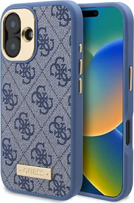 Obrázok produktu pre Puzdro Guess 4G s logom Magsafe pre Iphone 16 - modré