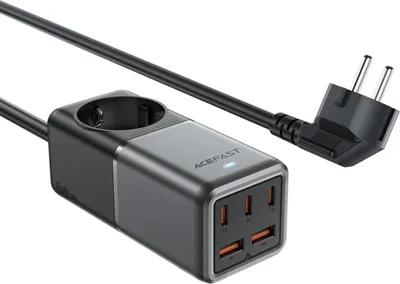 Immagine prodotto di Caricabatterie da tavolo Acefast Z2 GaN 75W PD, 3x USB-C, 2x USB-A, nero-grigio
