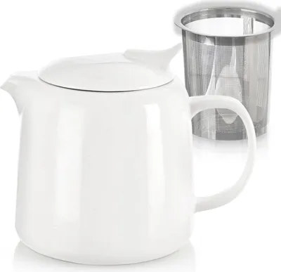 Obrázok produktu pre Porcelánová kanvica na čaj s nálevom, objem 650 ml