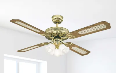 Produktbild von Stropný ventilátor Westinghouse Monarch Trio 132 cm s osvetlením a sťahovacími reťazami