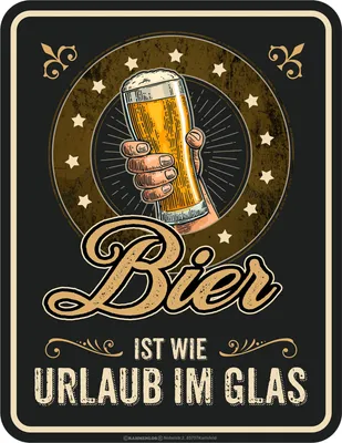Produktbild von Bier - Fun-Schilder - Urlaub im Glas