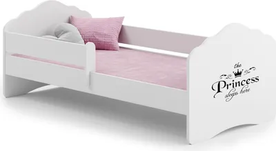 Obrázok produktu pre Detská posteľ Wave 160x80 so zábranami - Princess