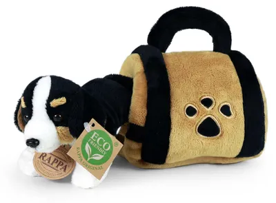 Produktbild von Plüsch Berner Hund mit Kiste 15 cm Eco-f