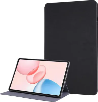 Produktbild von Kunstleder Hülle für Honor Pad 10 12.1 mit TPU-Rahmen & Standfunktion Schwarz
