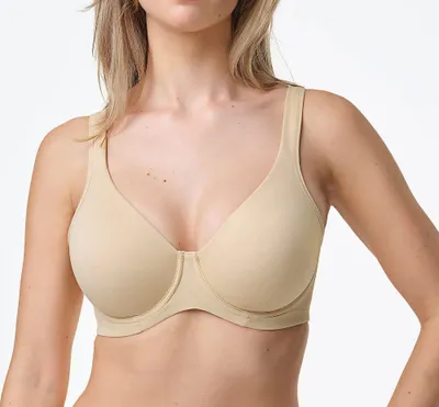 Produktbild von Spiman T-Shirt Bügel-BH 393  beige 90C ungepolstert, Sp-393- beige 90C
