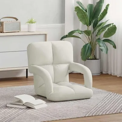 Produktbild von Moderner klappbarer Bodenstuhl mit Samtpolsterung für Wohnzimmer und Schlafzimmer