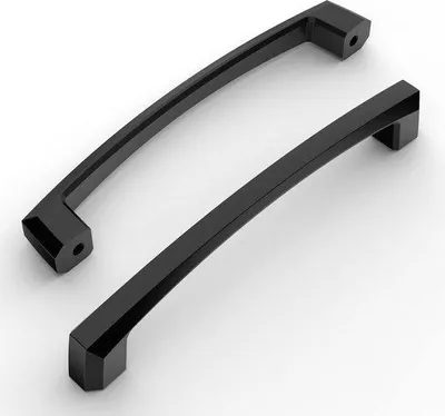 Produktbild von Unyqoos®️ 10 Stück Möbelgriffe - Schwarze Türgriffe - 128 mm Lochabstand - Vintage Design - Hochwertiges Metall - Einfache Installation