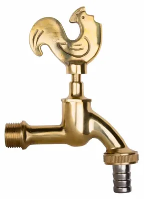 Immagine prodotto di Rubinetto da Giardino Nostalgico Gockel in Ottone Lucido 1/2"