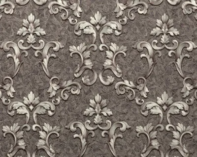 Image de EDEM 9085-29 Papier peint baroque satiné gris argent 10,65 m