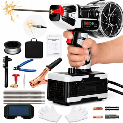 Image de Appareil de soudure MIG/MAG portable 2-en-1, sans gaz, puissance de 4600 W, intensité de 250 A