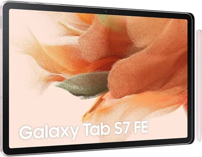 Produktbild von Samsung Galaxy Tab S7 FE, 12,4 Zoll, 64 GB interner Speicher, 4 RAM, Wi-Fi, Android Tablet inklusive S Pen, Mystic Pink