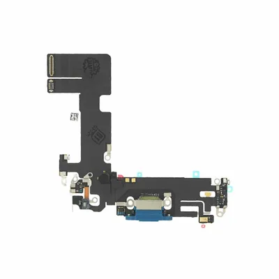 Produktbild von Ladebuchse für iPhone 13 Blau Lightning Dock Connector Flex