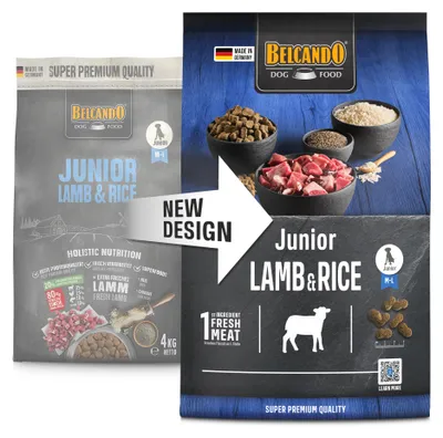 Produktbild von BELCANDO Junior Lamb & Rice– Premium Welpenfutter 4 kg