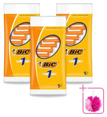 Produktbild von 3 x BIC 1 Klassieke Einwegrasierer mit Einzelklinge - Sparpackung - 3 Stücke