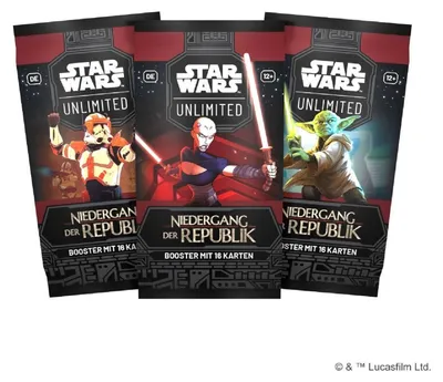 Zdjęcie produktu dla Star Wars Unlimited - Decline of the Republic Booster (niemiecki)