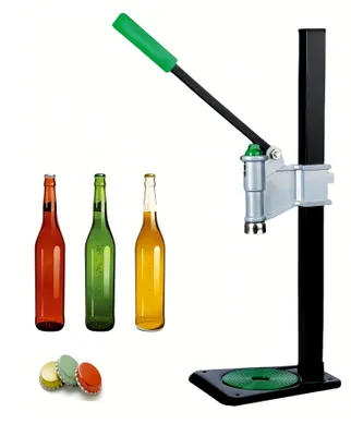 Produktbild von Manueller Flaschenverschluss für Bier, Heimgebrauch, mit verstellbarer Höhe und rutschfestem Gummi-Pad
