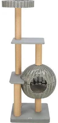 Produktbild von TRIXIE Outdoor Kratzbaum Amalia aus Polyrattan mit Höhle - 143 cm