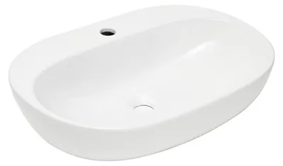 Zdjęcie produktu dla Umywalka nablatowa SAT Infinitio, 60 x 40,5 cm, z półką, biała