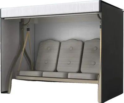 Immagine prodotto di Telo per altalena da esterno, tessuto Oxford 210D, impermeabile, dimensioni 160 x 120 x 170 cm, peso leggero 0,6 kg, montaggio semplice