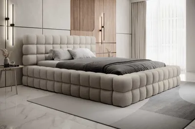 Produktbild von Bett mit Bettkasten 160x200cm Beige