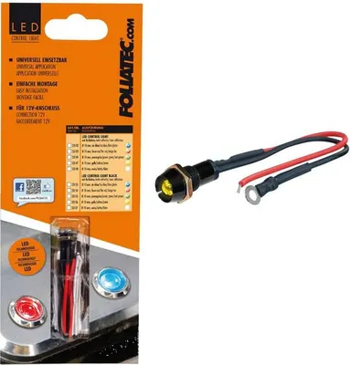 Zdjęcie produktu dla Lampka sygnalizacyjna LED wodoodporna żółta 12 V Lampka sygnalizacyjna