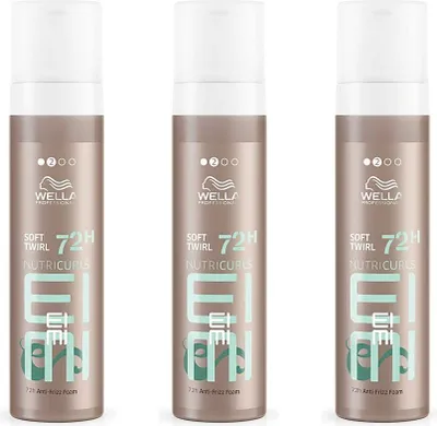 Produktbild von Wella Nutricurls Soft Twirl 3 x 200 ml Anti-Frizz-Schaum Set