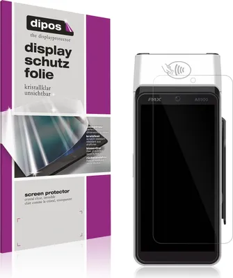Produktbild von 4x Schutzfolie für Pax A8900 klar Displayschutzfolie Folie Display Schutz dipos