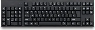 Image de Clavier pour la main gauche, design ergonomique/taille complète/interface USB duale/grande plage d'utilisation, noir