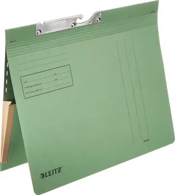Zdjęcie produktu dla Segregator LEITZ z kieszenią na dokumenty, A4, zielony