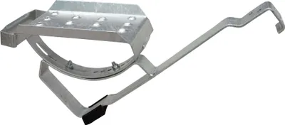 Produktbild von DAPRONA Dachtritt Set für gewellte Dachziegel 25cm, Dachtritte für Schornsteinfeger Silber, inkl. Montagematerial für sichere Dachbegehung