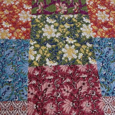 Produktbild von Famanu Patchworkdecke 100% Baumwolle - 150 x 200 cm