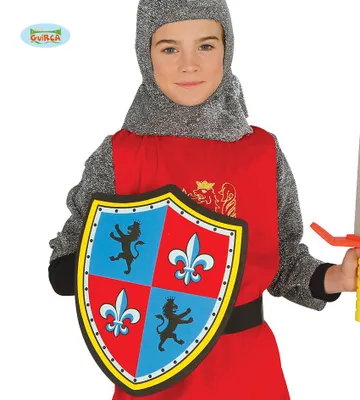 Produktbild von Schild mit Wappen Löwe für Römer Ritter ca. 30 x 35 cm