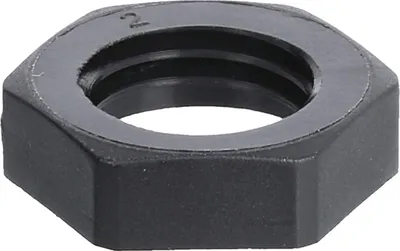 Immagine prodotto di WISKA Controdado M12x1,5 GPA-M12 esagonale in poliammide (PA) colore nero intenso RAL 9005 - 1 pezzo