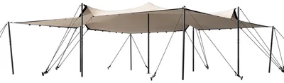 Produktbild von TOOLPORT Professional Stretchzelt 7,5x7,5m mit Aluminiumgestänge wasserdicht für Events und Outdoor Einsätze