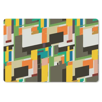 Produktbild von MuchoWow® Schreibtischunterlage Geometrisch - Muster - Abstrakt 60x40 cm - XXL Mauspad - Großes Mauspad