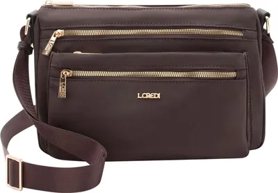 Produktbild von L.CREDI Umhängetasche Odeta Crossbody Bag Chocolate dunkelbraun