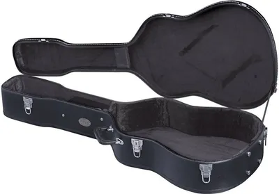 Produktbild von Gewa stabiler Westerngitarrenkoffer mattschwarz 107,5 cm mit Zubehörfach