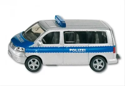 Produktbild von Siku Mannschaftswagen POLIZEI Spielzeugauto blau/silber; 1350
