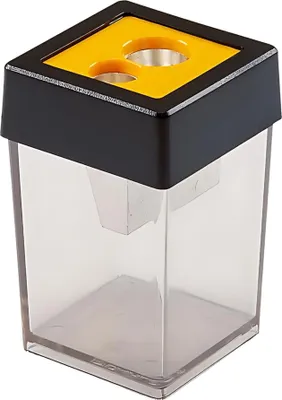 Produktbild von Dahle Doppel-Dosenspitzer aus Kunststoff für Stifte von 8 bis 10,5 mm, gelb