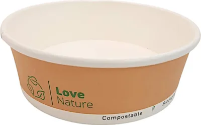 Produktbild von Papierschüssel 500ml Plastikfrei kraft 50 Stück ^