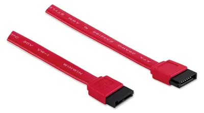 Immagine prodotto di Manhattan 340700, 0,5 m, SATA III, SATA 7 pin, SATA 7 pin, maschio, rosso