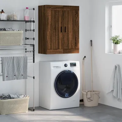Produktbild von vidaXL Wandschrank Braun Eichen-Optik 69,5x34x90 cm Holzwerkstoff