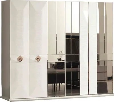 Produktbild von r Beiger Kleiderschrank Moderne Schlafzimmer Holz Schränke