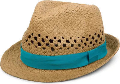 Produktbild von styleBREAKER luftiger Strohhut mit kontrastfarbigem Zierband, Sommerhut, Uni 04025001