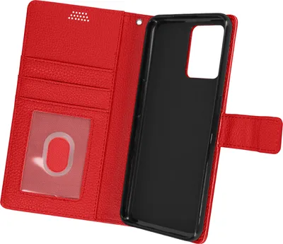 Image de Realme 9 Pro Plus Housse en similicuir avec emplacements pour cartes - Rouge